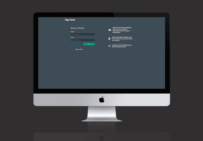 Layout do site Hours Boost Playboost